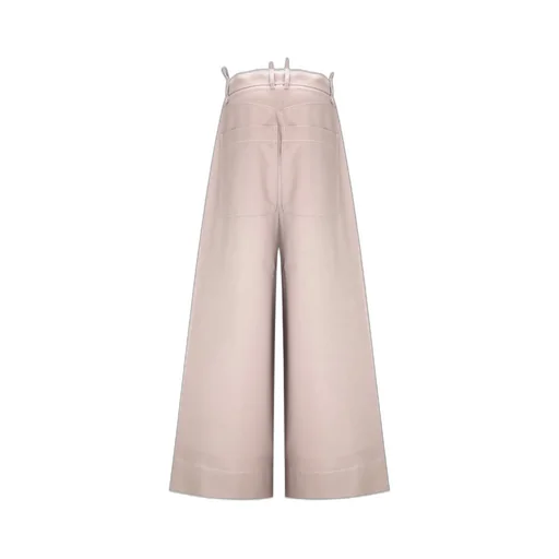 Wide-Leg Cropped Pants