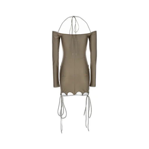 Off-The-Shoulder Mini Dress With Cut-Outs