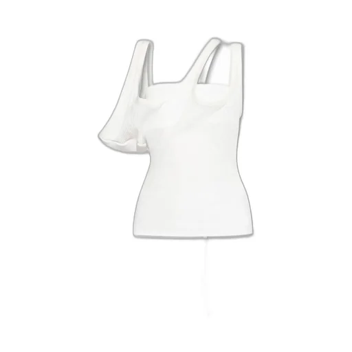 Asymmetric Ribbed Tank Top