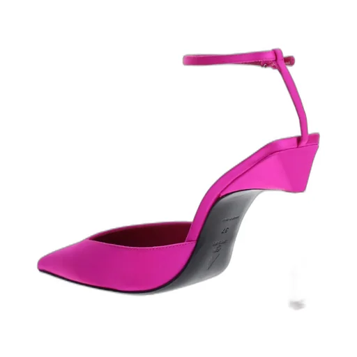 Pointed-Toe Ankle Strap Pumps