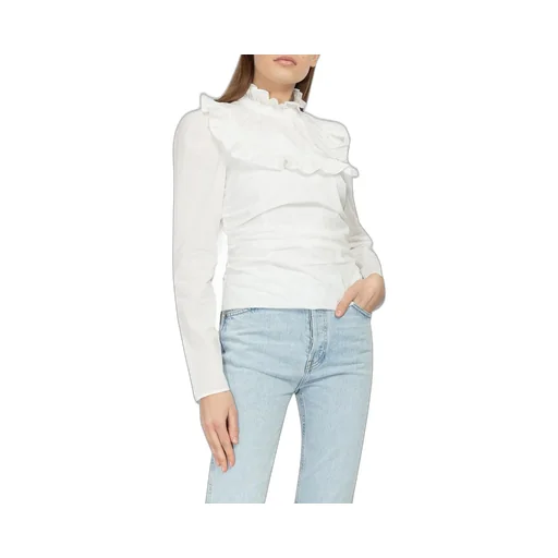 Ruffled High Neck Blouse