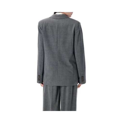 Double-Breasted Wool Suit Jacket
