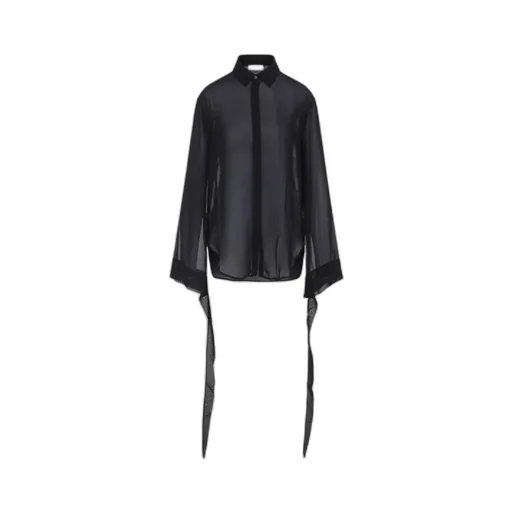 Sheer Shirt With Ties