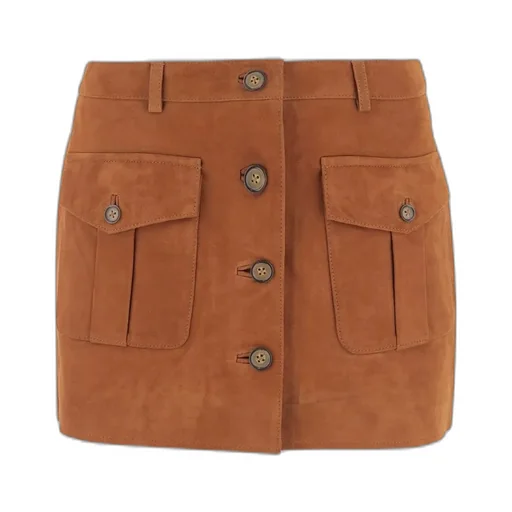 Suede Mini Skirt