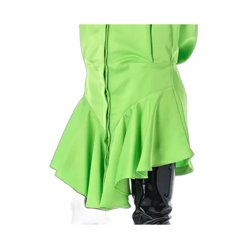 Shirt Dress With Ruffle Detail