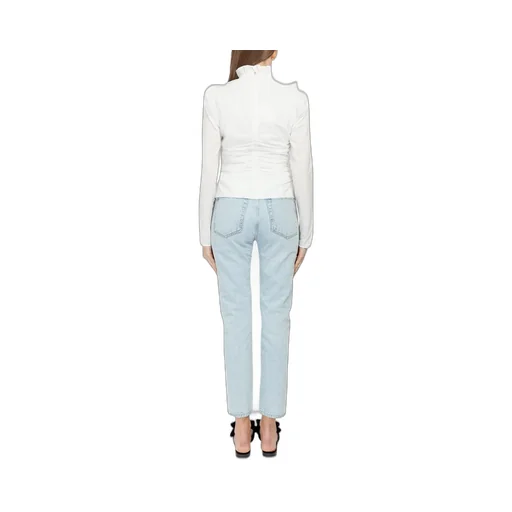 Ruffled High Neck Blouse