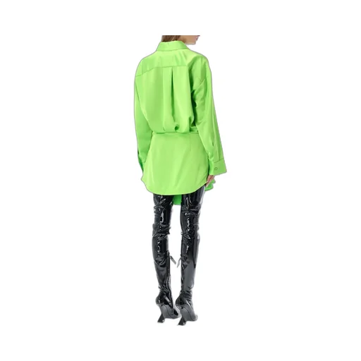 Shirt Dress With Ruffle Detail