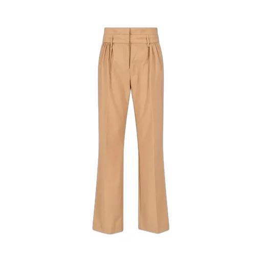 High-Waisted Pleated Trousers