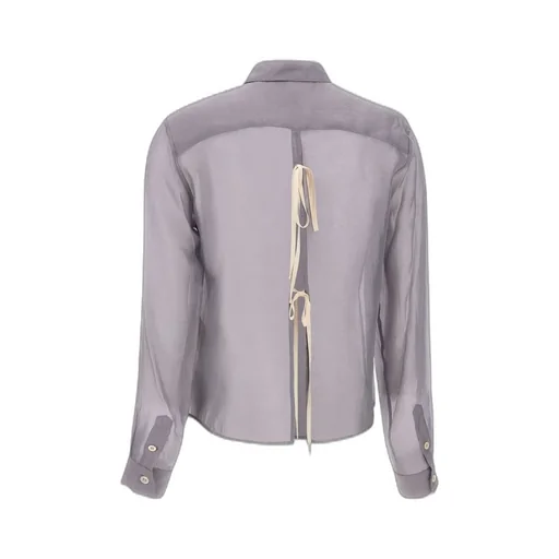 Sheer Button-Up Shirt