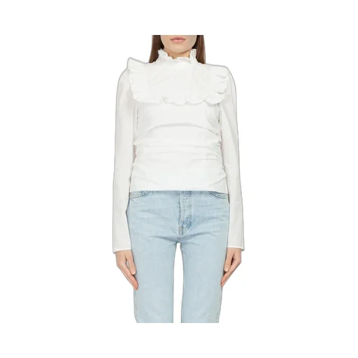 Ruffled High Neck Blouse