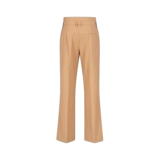 High-Waisted Pleated Trousers