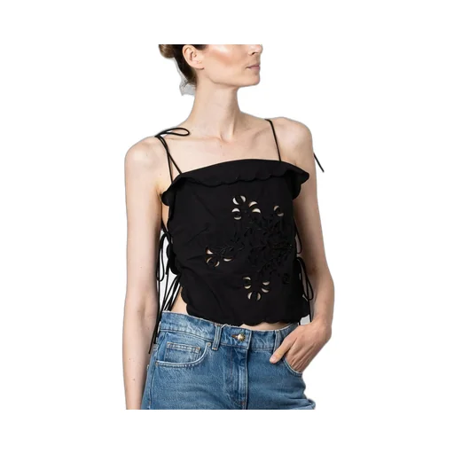 Scalloped Eyelet Top
