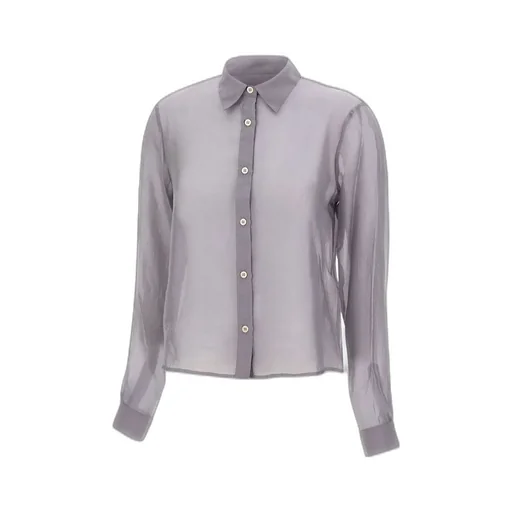 Sheer Button-Up Shirt