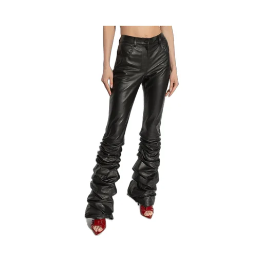 Ruched Flare Trousers