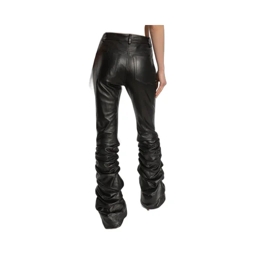 Ruched Flare Trousers