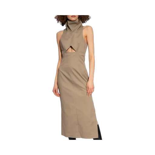 Midi Dress With Cut-Out