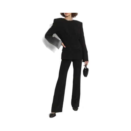 High-Waisted Flared Trousers