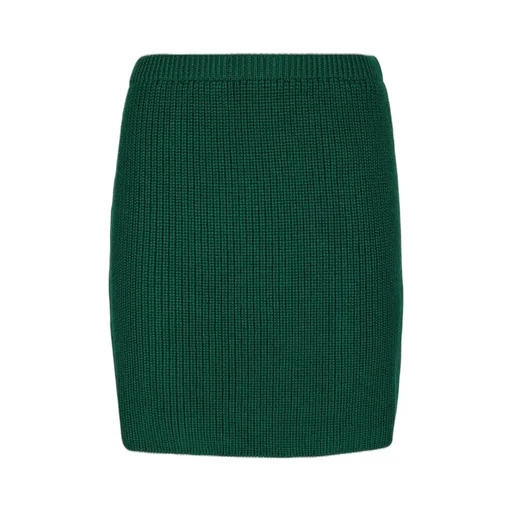 Ribbed Knit Midi Skirt