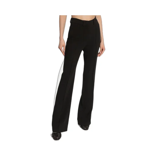 High-Waisted Flared Trousers