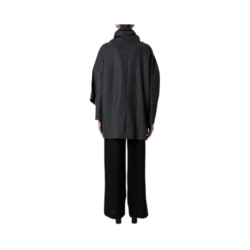 Asymmetric Wrap Coat
