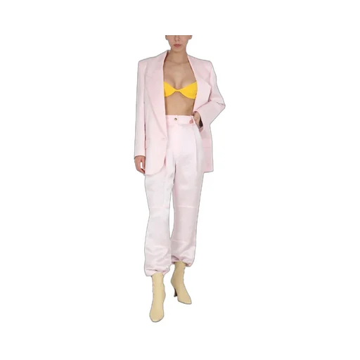 High-Waisted Satin Pants