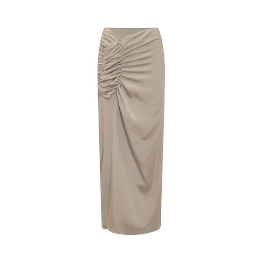 Ruched Maxi Skirt