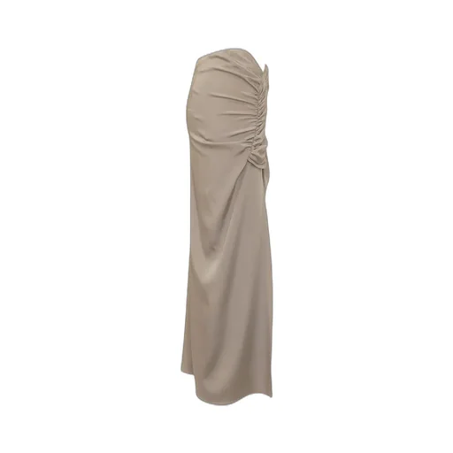 Ruched Maxi Skirt