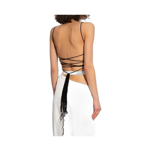 Cropped Blazer And Wide-Leg Pants Set