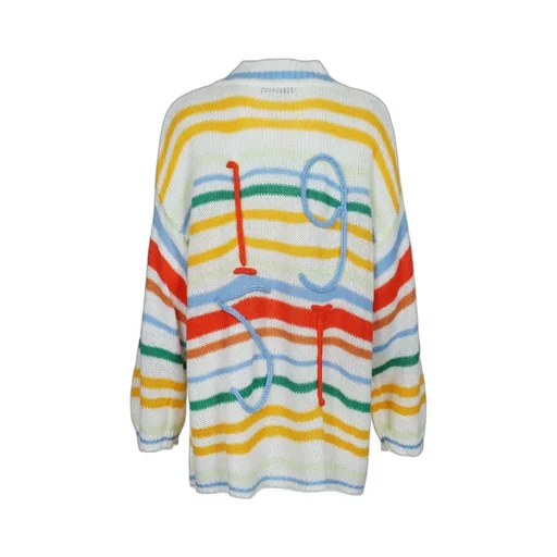 Striped Knit Cardigan