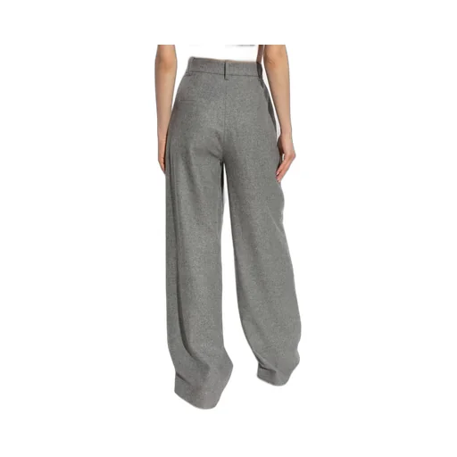 Wide-Leg Trousers With Contrast Trim