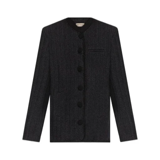 Collarless Jacket