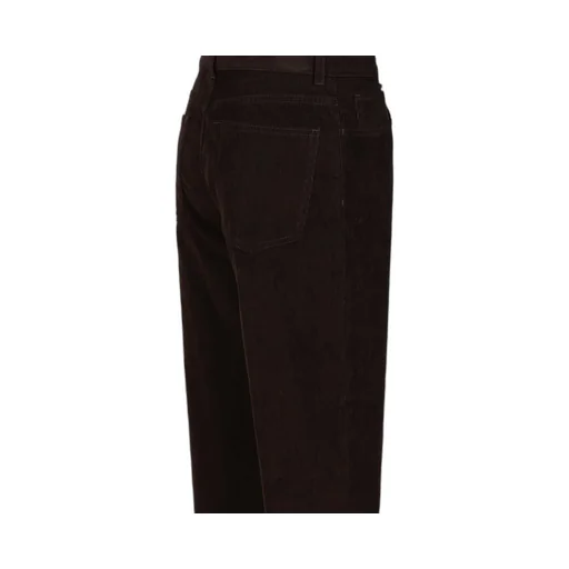 High-Waisted Wide-Leg Corduroy Pants