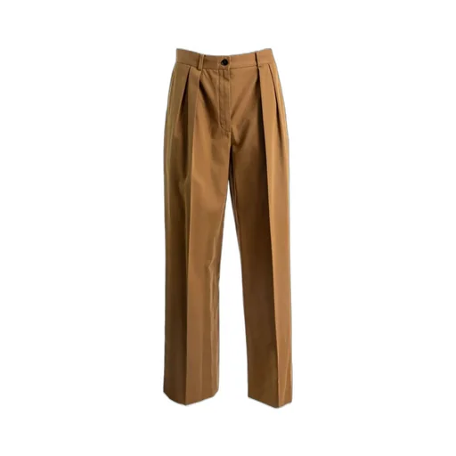 Pleated Wide-Leg Trousers