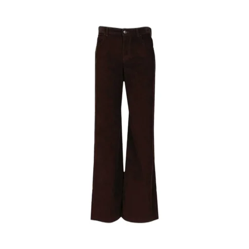 High-Waisted Wide-Leg Corduroy Pants