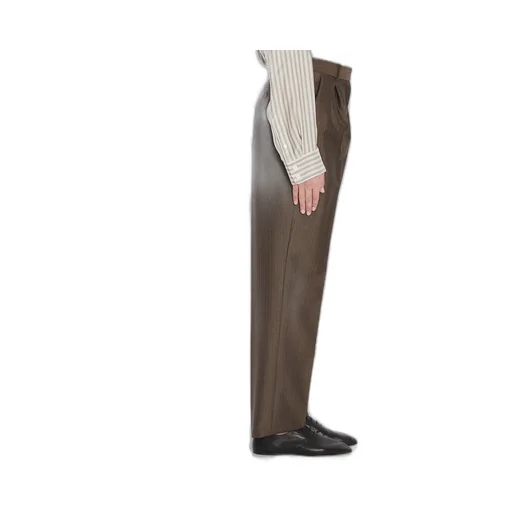 High-Waisted Pleated Trousers