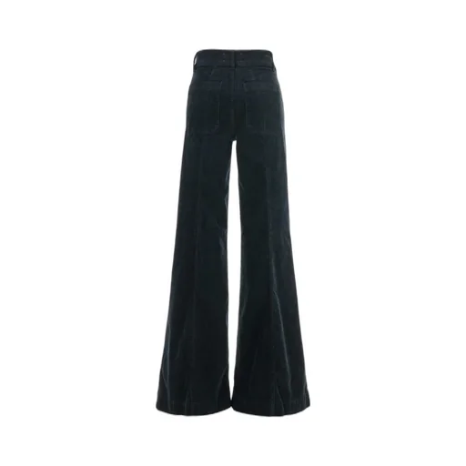 High-Waisted Wide-Leg Corduroy Pants