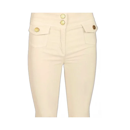 High-Waisted Flared Trousers
