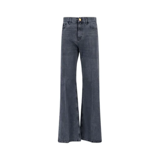 High-Waisted Flared Jeans