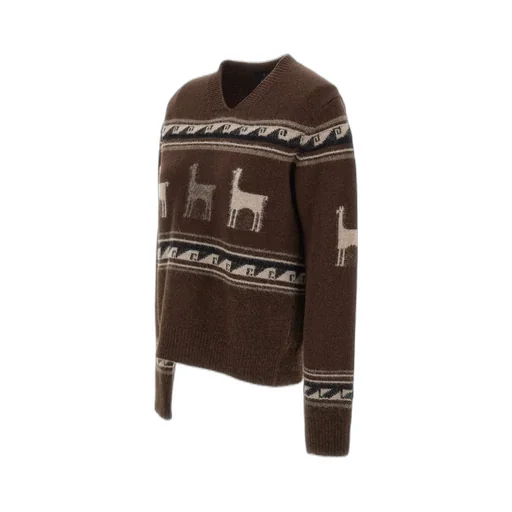 V-Neck Alpaca Sweater