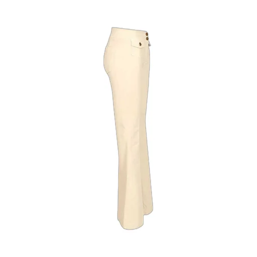 High-Waisted Flared Trousers