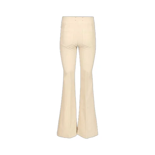 High-Waisted Flared Trousers