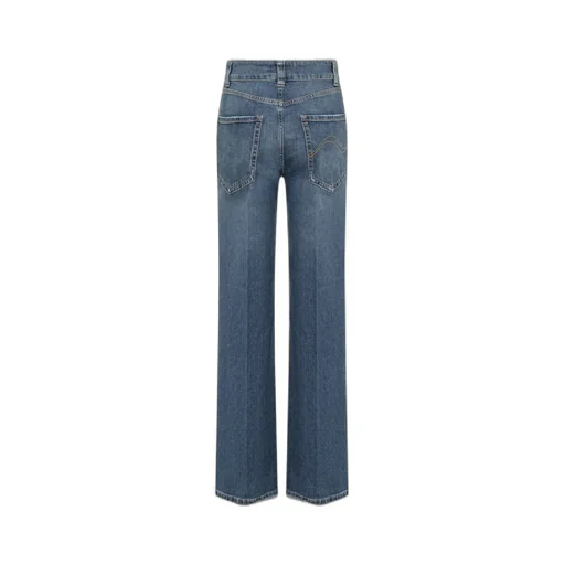 High-Waisted Straight Leg Jeans