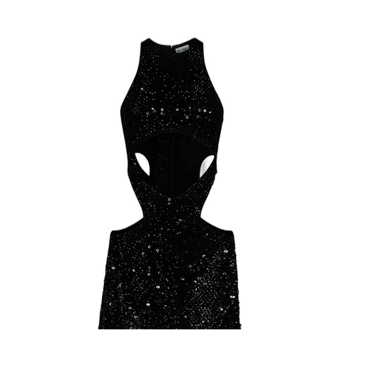 Sequin Cape Dress