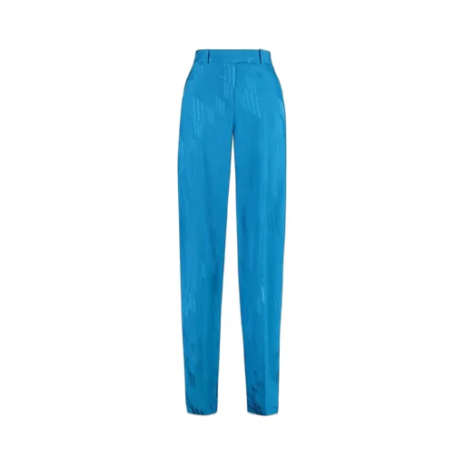 High-Waisted Patterned Trousers