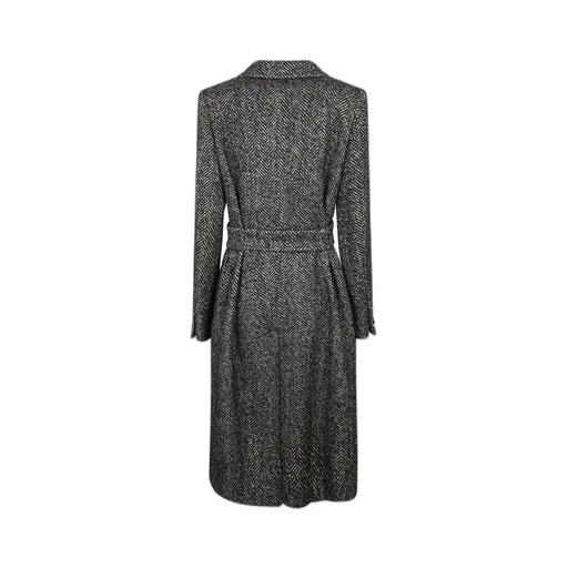 Double-Breasted Coat With Belt