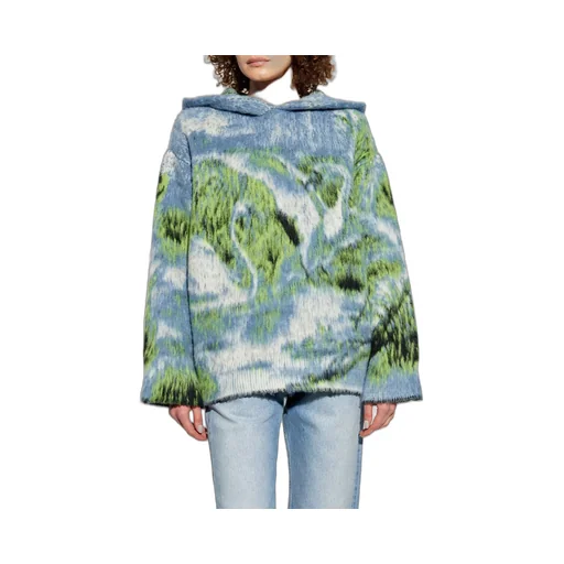 Abstract Print Hoodie