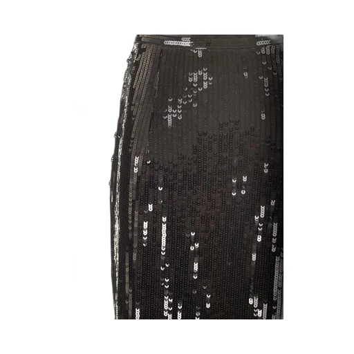 Sequin Maxi Skirt With Fringe