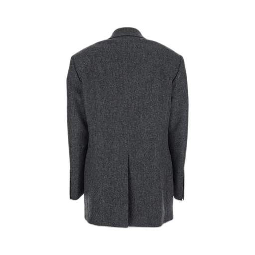 Herringbone Wool Blend Blazer