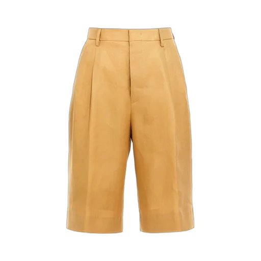 Pleated Wide-Leg Culottes