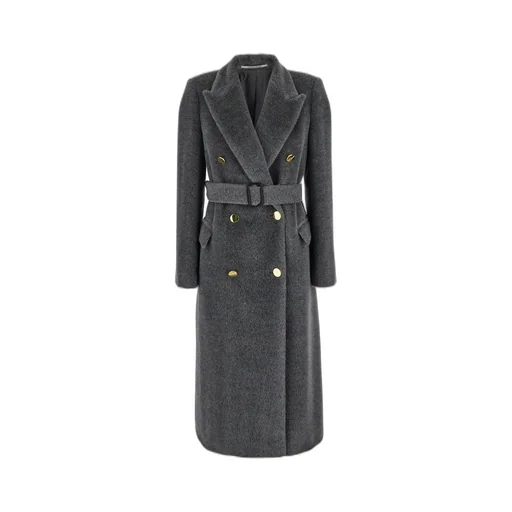Double-Breasted Coat With Belt